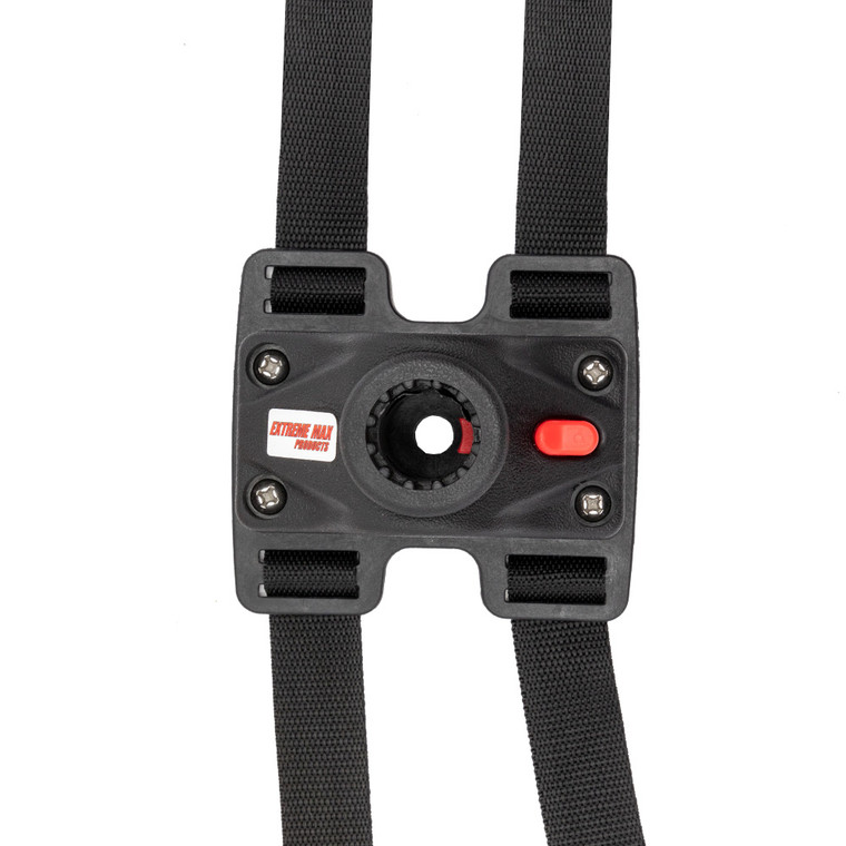 Extreme Max 3006.8604 Fishing Rod Holder Mounting Harness Strap For Inflatable Boats And Pontoons - 47" Straps - 3006.8604