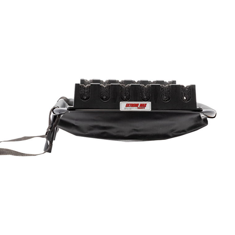 Extreme Max 3006.8641 Fishing Rod Basket With 6-rod Holder For Inflatable Boats, Pontoons And Tubes - 3006.8641