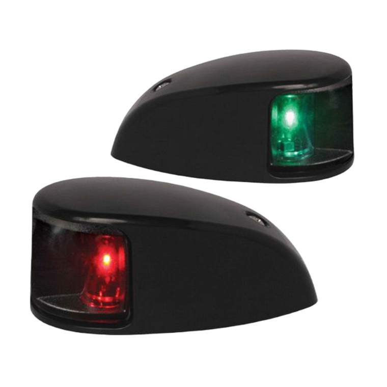 Hella Marine 980620901 2nm Deck Mount Port & Starboard Clear Lens - Black Shroud - 980620901