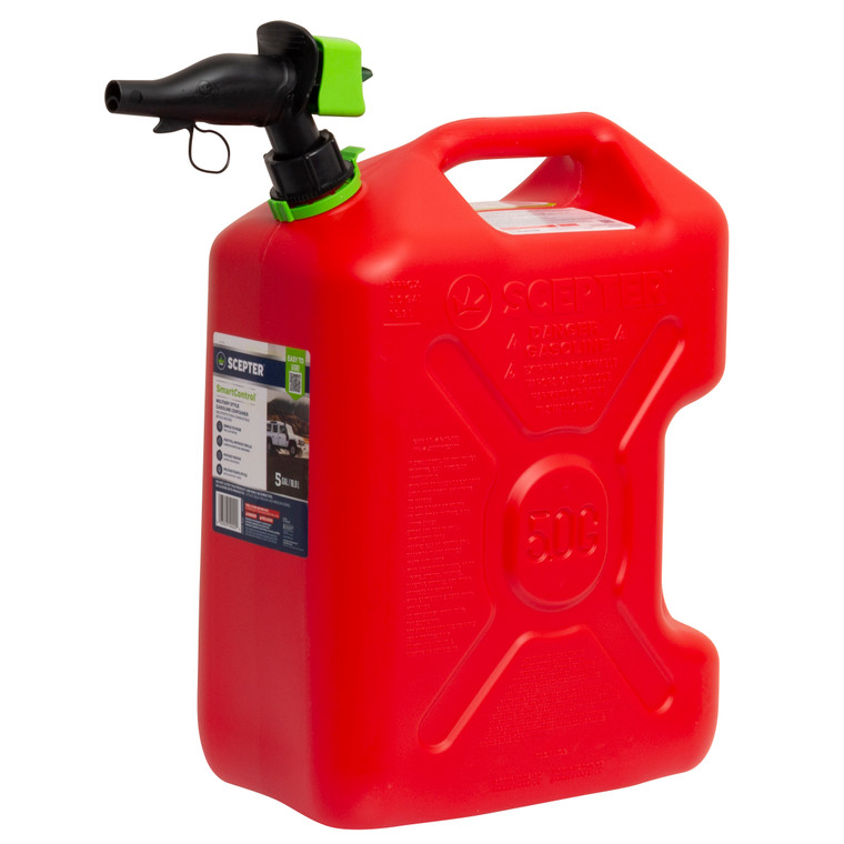 Scepter Fscrvg5 Smartcontrol Rv Gas Can With Rear Handle - 5 Gallon - FSCRVG5