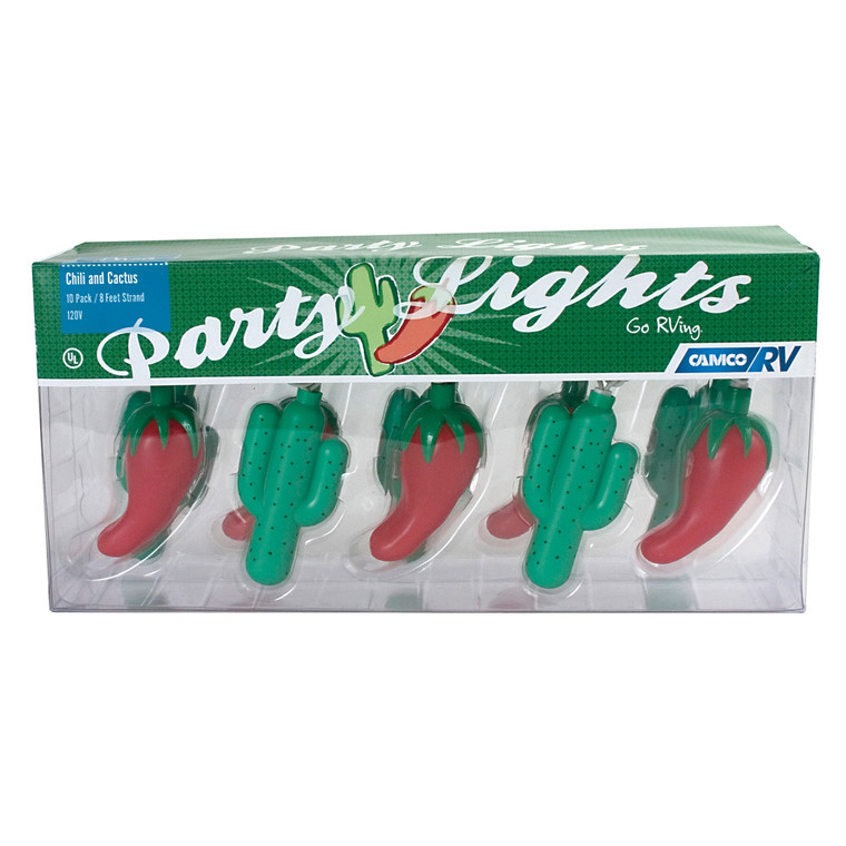 Camco 42659 Party Lights - Chili & Cactus - 42659