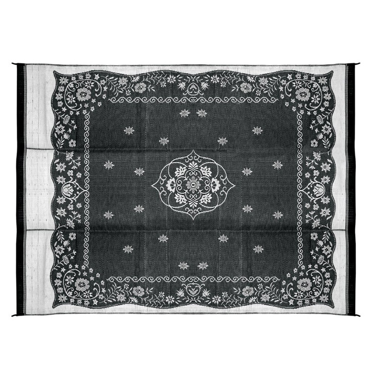 Camco 42853 Oriental Awning Leisure Mat - Charcoal 9' X 12' - 42853 Camco 42853 Oriental Awning Leisure Mat - Charcoal 9' X 12' - 42853