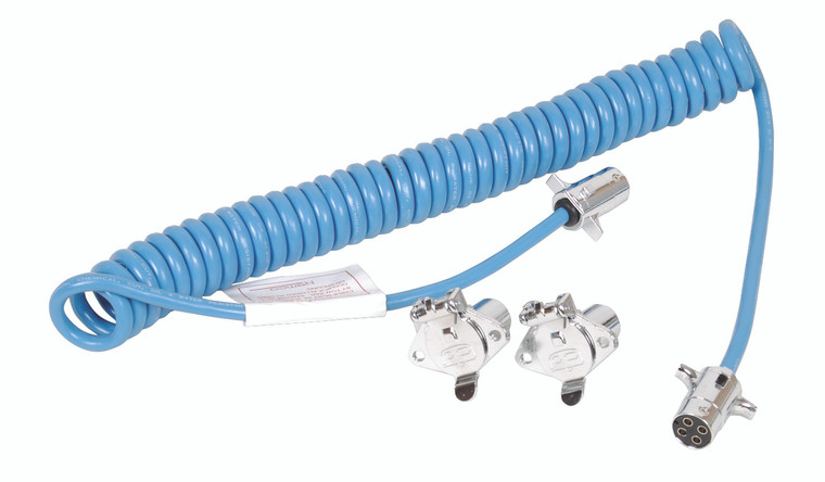 Demco 9523004 4-way Auxiliary Coiled Lighting Cable - 9523004