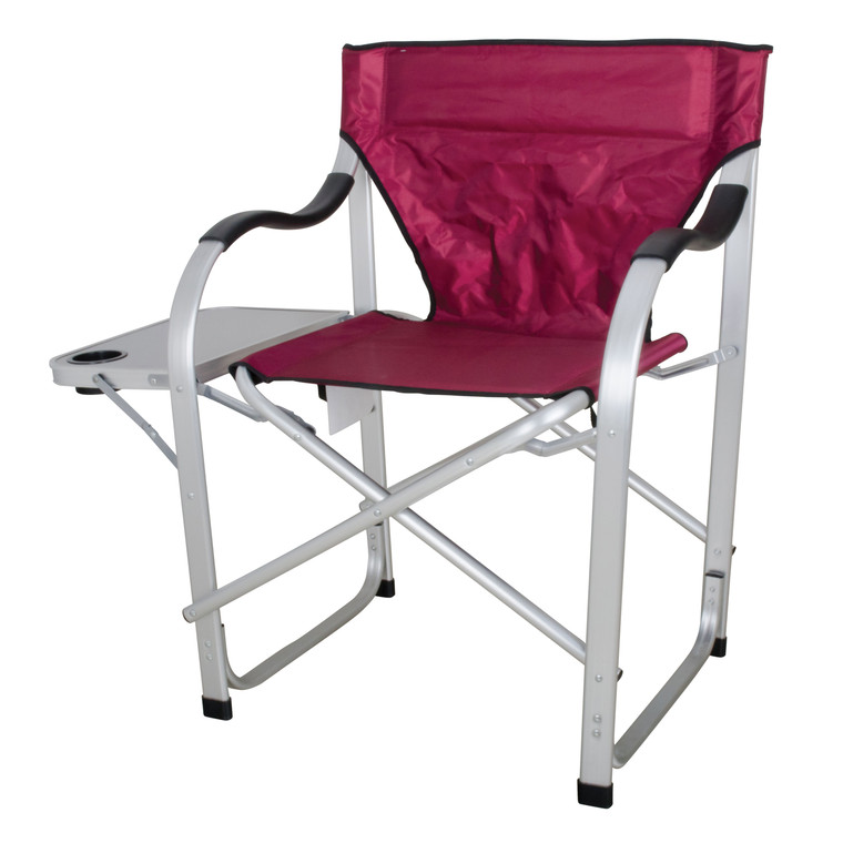 Ming's Mark Sl1215 Stylish Camping Heavy-duty Director's Chair - Burgundy - SL1215 Ming's Mark Sl1215 Stylish Camping Heavy-duty Director's Chair - Burgundy - SL1215