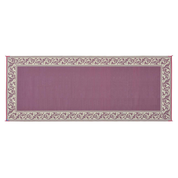 Ming's Mark Rc5 Stylish Camping Reversible Classical Patio Mat - 8' X 20', Burgundy/beige - RC5