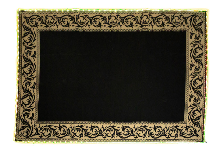 Stylish Camping Ra811wl Reversible Led Illuminated Mat - Classic Regal, Black/beige, 8' X 11' - RA811WL