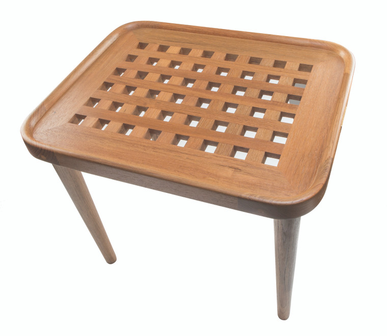 Whitecap 60020 Cockpit Grate Teak End Table - 60020