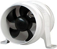 Attwood - 4000 Turbo Blower 4in White - 1747-4
