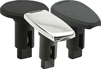 Attwood - Asm-rnd Base Blk 2pin - 910R2PB-7