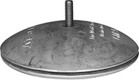 Canada Metal - Rudder Anode - 1 7/8" - CMR01M