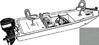 Carver - Jon Style Boat Cover (16'6") - 77816S-11
