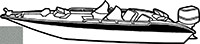 Carver - Wide Bass Boat Cover (17'6") - 77217S-11