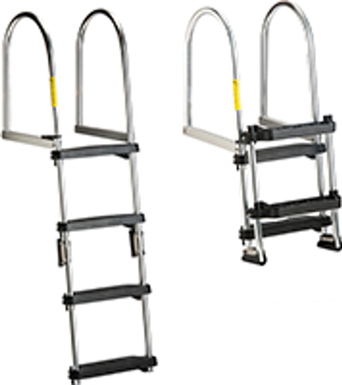 Garelick - Transom Pontoon Ladder - 2 To 4 Step - 12380 Garelick - Transom Pontoon Ladder - 2 To 4 Step - 12380