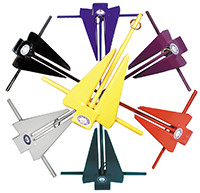 Greenfield - Fluke Slip Ring Anchor - 6 Lb - Blue - 669-6-R