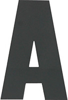 Hardline - Letter - Black - J (10 Pack) - 3SCBPJ