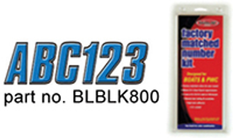 Hardline - Letter / Number Set - White & Black - WHBLK800