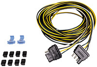 Horizon Global - 4 Flat Trailer End Conn W/ 18' Wunside - 707270