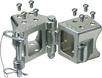 Horizon Global - Fold Away Hinge Kit - 2" X 3" - 5000 Lbs - HDPB230101