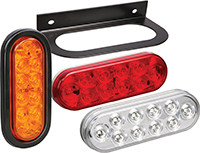 Horizon Global - Led Stop/turn 6" Oval Taillight - Amber - 283564