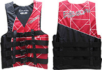 Kent Watersports - Deluxe Ski Pfd - Red & Black - Xs - 112432-100-010-16