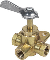 Moeller Marine - 3 Way Valve (brass) - 1/4" Fnpt - 033302-10