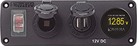 Navico Group - Panel Acc H2o Usb Sckt & Vmeter - 4366-BSS