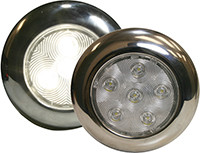 Seasense - Puck Light Led (4") Stainless Steel - 50023805