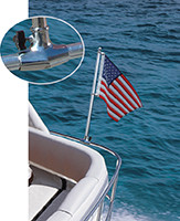 Taylor Made - Ss Rail Mount Flag Pole Socket (1/4") - 974