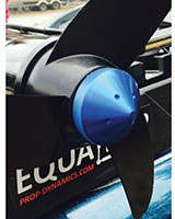T-h Marine - G Force Prop Nut - Minn Kota (l) - Blue - GFEL-MK-BU-DP