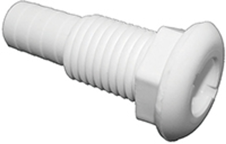 T-h Marine - Thru Hull (straight Ex) - 1 1/2" - White - TH-1502XL-B T-h Marine - Thru Hull (straight Ex) - 1 1/2" - White - TH-1502XL-B