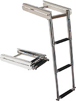 T-h Marine - Under Platform Ladder W/ Spring - 4 Step - FOGS-4