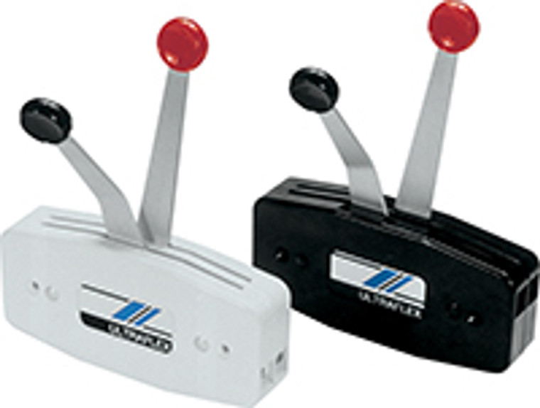 Uflex Usa - Side Mount Dual Lever - White - B47 Uflex Usa - Side Mount Dual Lever - White - B47