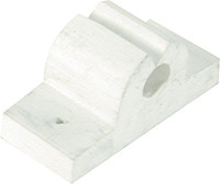 Whitecap Industries - Tool/rod Holder (1") White Rubber - 3754WC