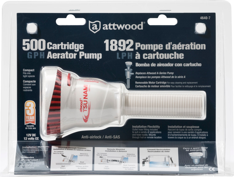 Attwood - 500 Cart. Aerator 3-1/2"  (4640-7)
