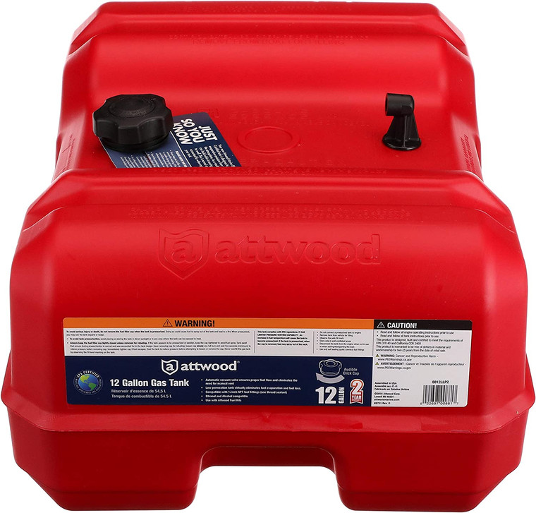 Attwood - Asm-tank 12 Gal Lp Lo Pro (8812llp2)