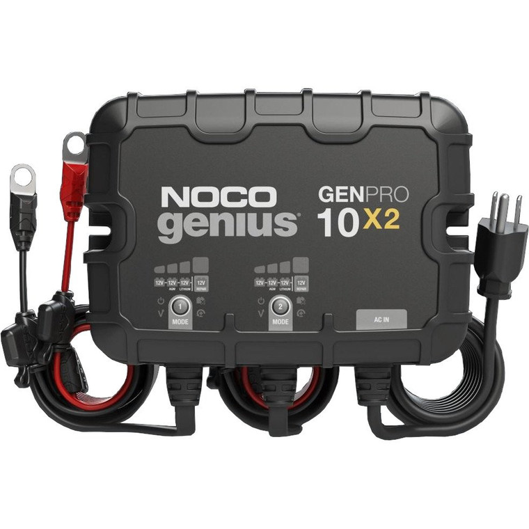 Noco - 2-bank 20a Onboard Btry Chrgr (genpro10x2)