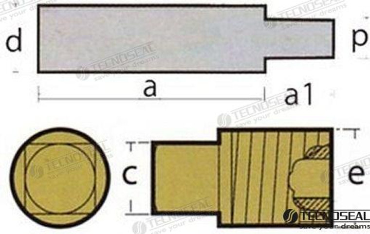 Recmar - Anode Caterpillar Completo (ten02026t)