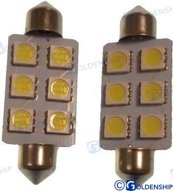 Recmar - Bulb Festoon 6led 1.3w 10/30v (gs10528)
