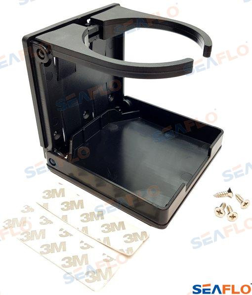 Recmar - Fold-up Adj Drink Holder - Blk (sfdh201)