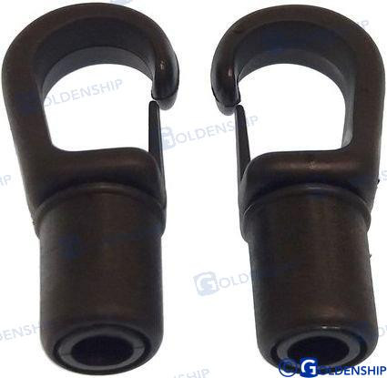 Recmar - Nyl Hook Blk 8 Mm (2pk) (gs60119)