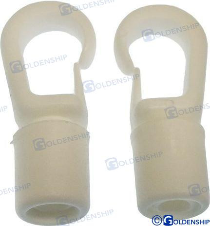 Recmar - Nyl Hook Wht 5-6 Mm (2pk) (gs60133)