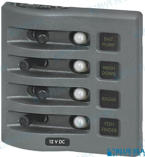 Recmar - Pnl Wd 12vdc Clb 4 Pos Gray (bs4374)