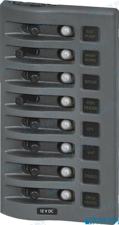 Recmar - Pnl Wd 12vdc Clb 8pos Gray (bs4378)