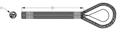 Sea Dog Marine - 2 Braid Nylon Anchor Ln 1/2x60' (302112060g/w-1)