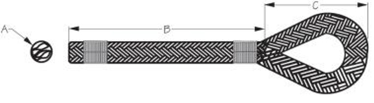 Sea Dog Marine - 2 Braid Nylon Dock Line 1/2x30' - Sea-dog Line (302112030wh-1)