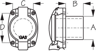Sea Dog Marine - Aluminum Flip Top Gas Fill (351800)