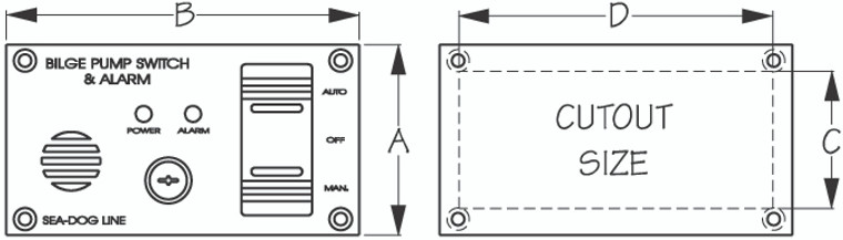 Sea Dog Marine - Bilge Pump Switch/alarm Panel (423035-1)