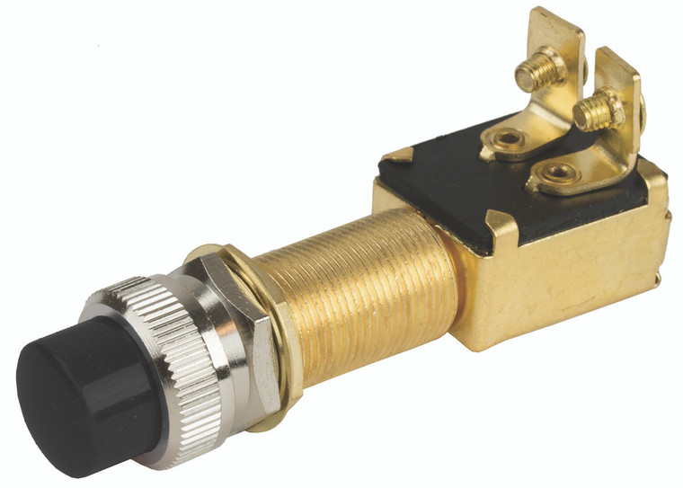 Sea Dog Marine - Brass Push Button Switch - Sea-dog Line (420421-1)