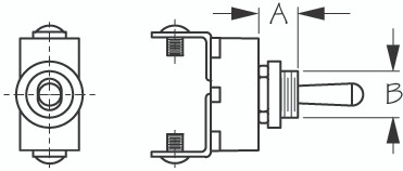 Sea Dog Marine - Brass Toggle Switch - On/off (420465-1)