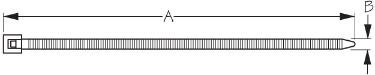 Sea Dog Marine - Cable Tie (black) 14.5" (100) (427215)